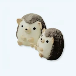 Clearance La compagnie de la peluche Peluche hérisson marron doux compagnon cocooning chaleureux