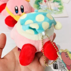 New La compagnie de la peluche Peluche Kirby douce bonnet nuit bleu enfant câlin