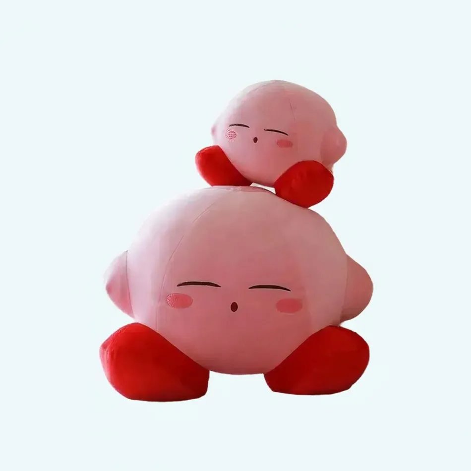 New La compagnie de la peluche Peluche Kirby rose endormi douce câline univers jeu