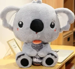 Clearance La compagnie de la peluche Peluche koala gris avec un gros nez
