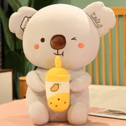 Clearance La compagnie de la peluche Peluche koala qui boit un bubble tea grenadille
