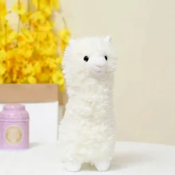Clearance La compagnie de la peluche Peluche lama alpaga blanc doux câlin enfant chambre