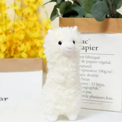 Clearance La compagnie de la peluche Peluche lama alpaga blanc doux câlin enfant chambre