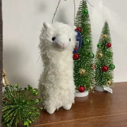 Clearance La compagnie de la peluche Peluche lama alpaga blanc doux câlin enfant chambre