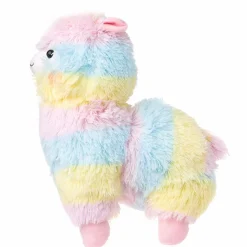 Sale La compagnie de la peluche Peluche lama arc-en-ciel doux câlin décor pastel