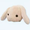 La compagnie de la peluche Peluche lapin beige doux couché enfant confort