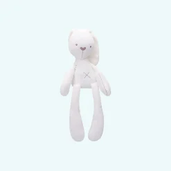 Best La compagnie de la peluche Peluche lapin blanc rose câlin doux enfant déco chambre