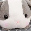Online La compagnie de la peluche Peluche lapin gris doux moelleux compagnon câlin enfant