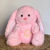 Sale La compagnie de la peluche Peluche lapin rose veilleuse douce sommeil enfant