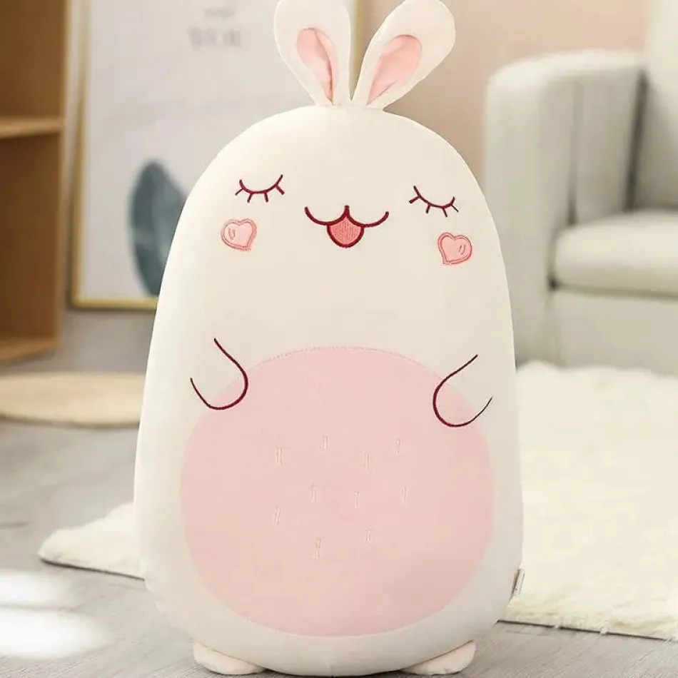 Discount La compagnie de la peluche Peluche lapin squishmallow blanc aux grandes oreilles