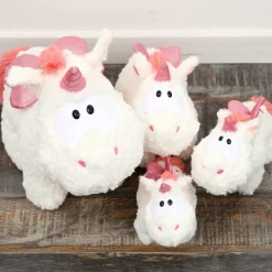 La compagnie de la peluche Peluche licorne coloré à poils épais