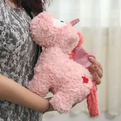 La compagnie de la peluche Peluche licorne coloré à poils épais