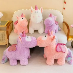 Sale La compagnie de la peluche Peluche licorne coloré magique avec ailes pailletées