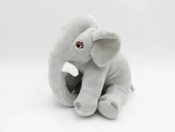 Sale La compagnie de la peluche Peluche éléphant assis et content
