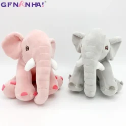 Sale La compagnie de la peluche Peluche éléphant assis et content