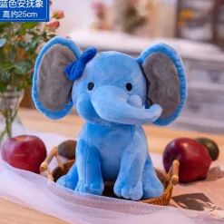 Online La compagnie de la peluche Peluche éléphant coloré avec sa trompe tordue