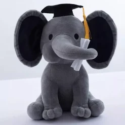 Sale La compagnie de la peluche Peluche Éléphant diplômé avec sa Trompe Tordue