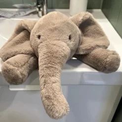 Sale La compagnie de la peluche Peluche éléphant gris tout doux