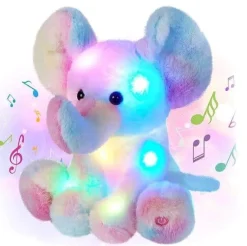 Best La compagnie de la peluche Peluche éléphant veilleuse douce chambre enfant nuit