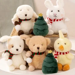 Hot La compagnie de la peluche Peluche noël les petits animaux