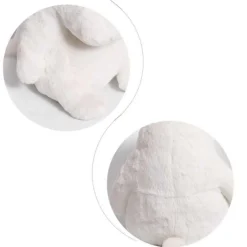 Outlet La compagnie de la peluche Peluche oreiller hippopotame blanc doux confort maison