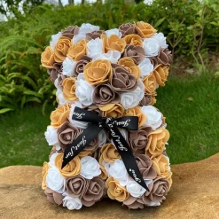 Best La compagnie de la peluche Peluche ourson en rose bicolore Saint-Valentin