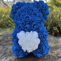 Best La compagnie de la peluche Peluche ourson en rose bicolore Saint-Valentin