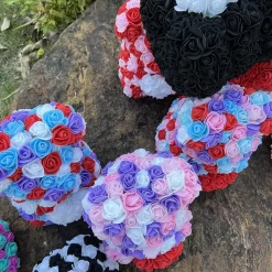 Hot La compagnie de la peluche Peluche ourson en rose cœur bicolore Saint-Valentin