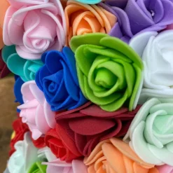 Hot La compagnie de la peluche Peluche ourson en rose cœur bicolore Saint-Valentin