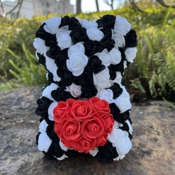 Hot La compagnie de la peluche Peluche ourson en rose cœur bicolore Saint-Valentin