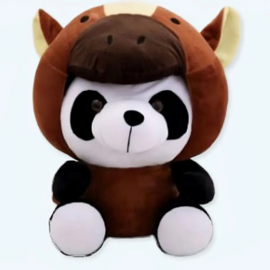 Discount La compagnie de la peluche Peluche panda cheval amusant doux câlin enfant