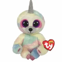 Online La compagnie de la peluche Peluche paresseux licorne douce arc-en-ciel câlin