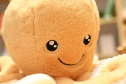 La compagnie de la peluche Peluche pieuvre contente et colorée