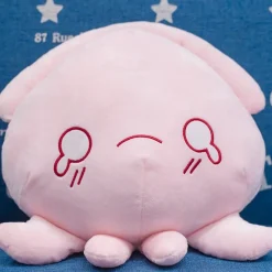 New La compagnie de la peluche Peluche pieuvre rose expressive
