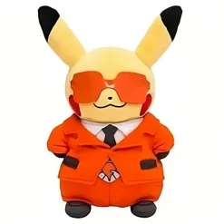 La compagnie de la peluche Peluche Pikachu adorable costume rouge enfant câlin