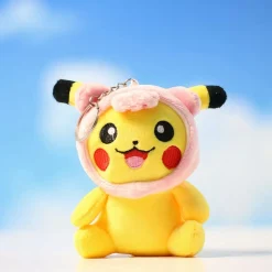 New La compagnie de la peluche Peluche Pikachu porte-clés chapeau enfant Pokémon doux