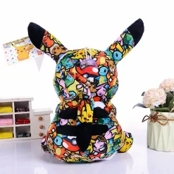 Online La compagnie de la peluche Peluche Pikachu street art colorée chambre enfant déco