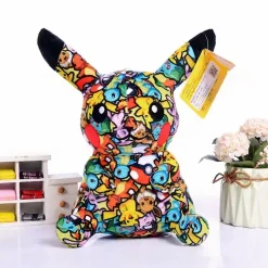 Online La compagnie de la peluche Peluche Pikachu street art colorée chambre enfant déco