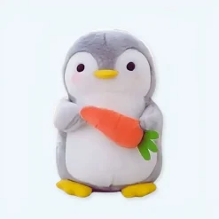 La compagnie de la peluche Peluche pingouin carotte douce peluchette hiver câline