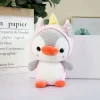 La compagnie de la peluche Peluche pingouin magique licorne douce peluche câline
