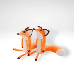 Hot La compagnie de la peluche Peluche renard à boutons