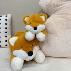 Outlet La compagnie de la peluche Peluche renard à fourrure mignon