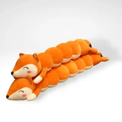 Sale La compagnie de la peluche Peluche renard géant à câlins Orange