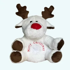 Outlet La compagnie de la peluche Peluche renne de Noël douce veilleuse musicale nuit magique
