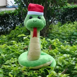Outlet La compagnie de la peluche Peluche serpent Noël doux vert enfant câlin hiver