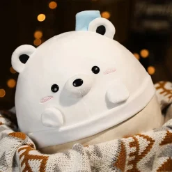 Best La compagnie de la peluche Peluche squishmallow ours blanc dans un bol