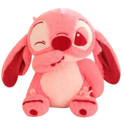Online La compagnie de la peluche Peluche Stitch Angel rose douce et mignonne avec clin d'œil