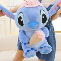 Discount La compagnie de la peluche Peluche Stitch bleu douce et mignonne avec glace