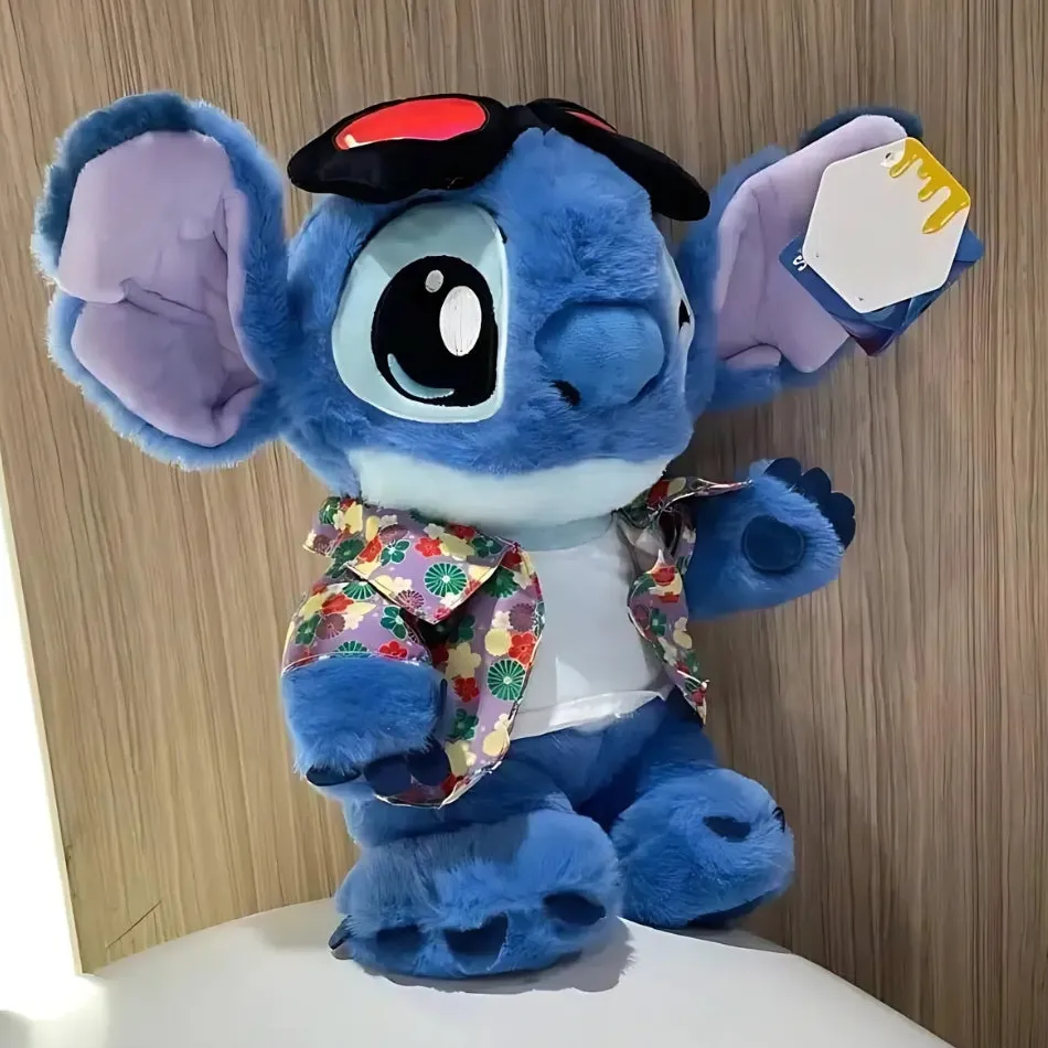 Best La compagnie de la peluche Peluche Stitch fleurs tropicales douce câline enfant