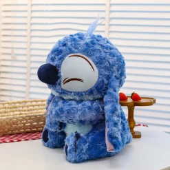 Online La compagnie de la peluche Peluche Stitch moelleuse bleu sourire endormi douce